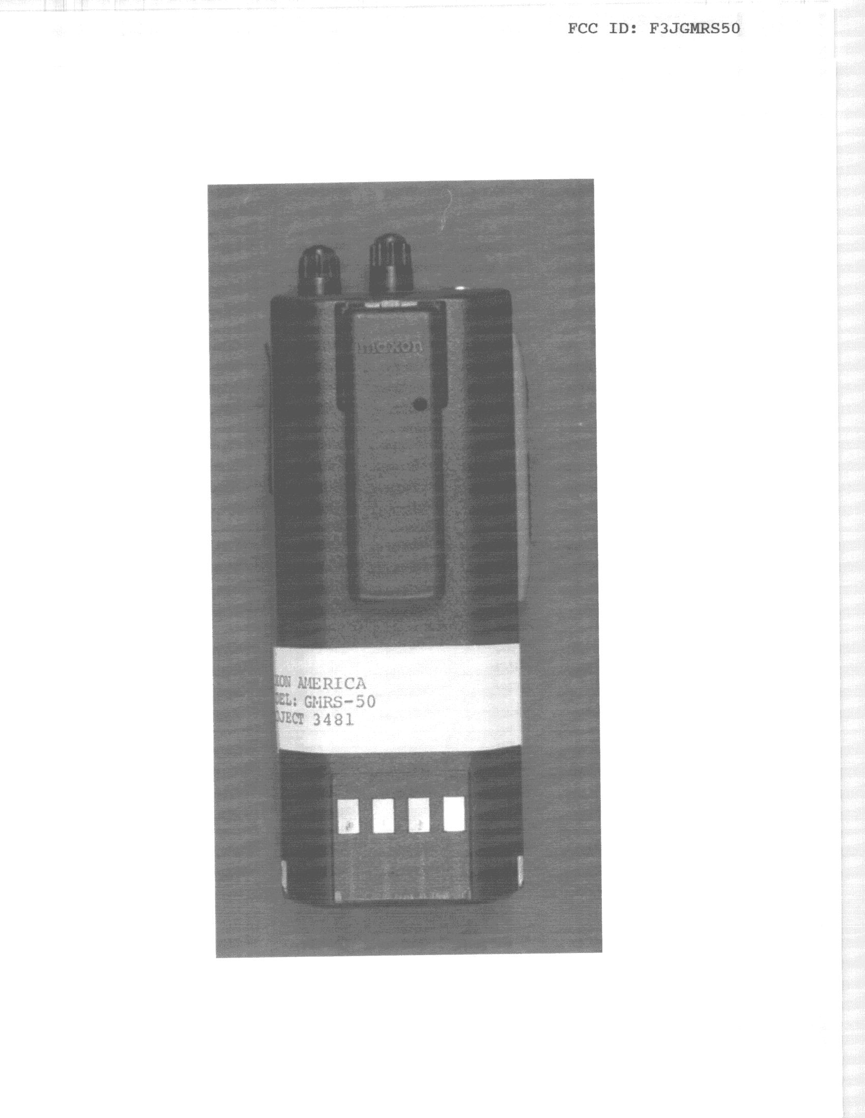 TNB - Licensed Non-Broadcast Station Transmitter - FCC ID F3JGMRS50 - Midland Radio Corporation (2)