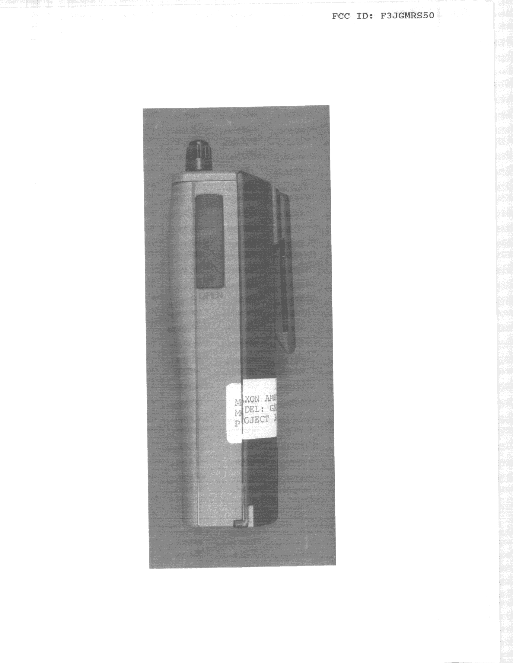 TNB - Licensed Non-Broadcast Station Transmitter - FCC ID F3JGMRS50 - Midland Radio Corporation (3)