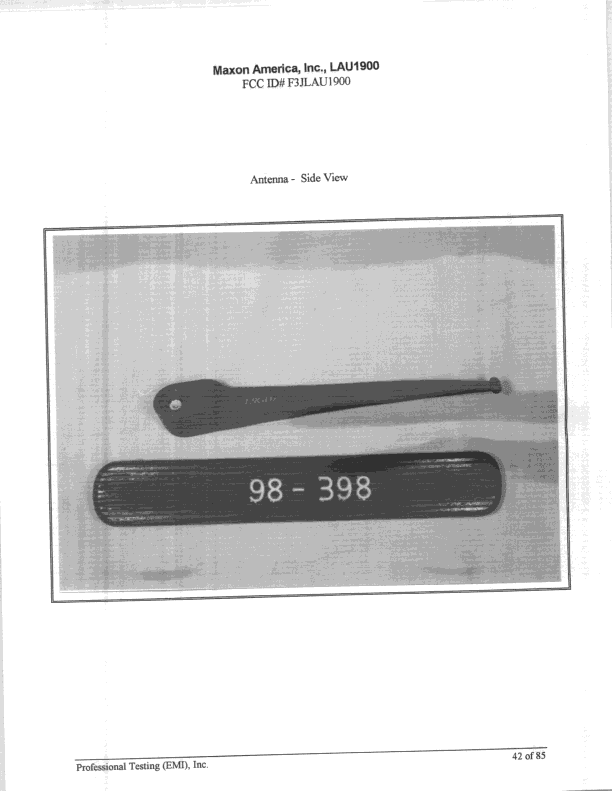 Wireless Local Loop Modem - FCC ID F3JLAU1900 - Midland Radio Corporation (5)