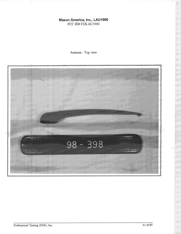 Wireless Local Loop Modem - FCC ID F3JLAU1900 - Midland Radio Corporation (3)