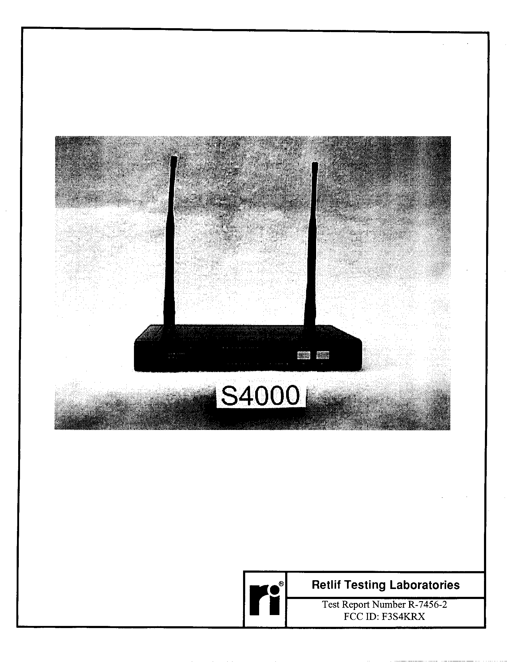CXX - Communications Rcvr for use w/ licensed Tx and CBs - FCC ID F3S4KRX - BBM Electronics Group Ltd (2)