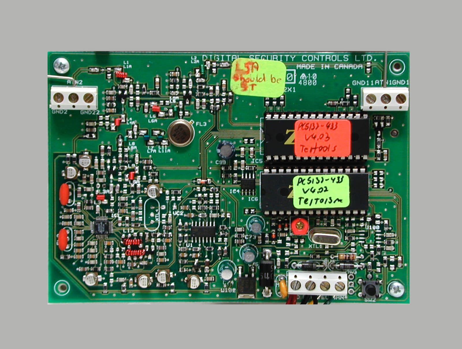 PC5132A-433 & P5132A-433 Receiver - FCC ID F5301NB5132 - Tyco Safety Products Canada Ltd.