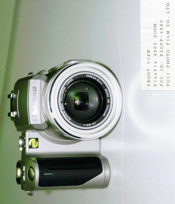 Digital Camera - FCC ID F5GFP-4900 - Fuji Photo Film Co Ltd