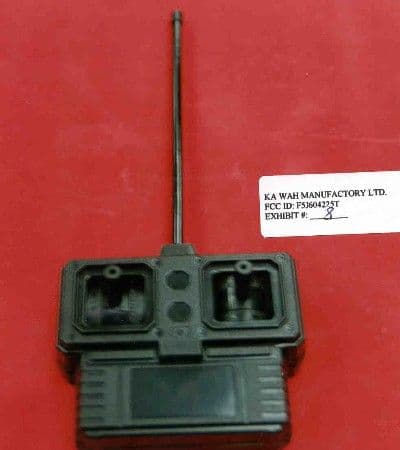DXX - Part 15 Low Power Communication Device Transmitter - FCC ID F5J604225T - Ka Wah Manufactory Limited