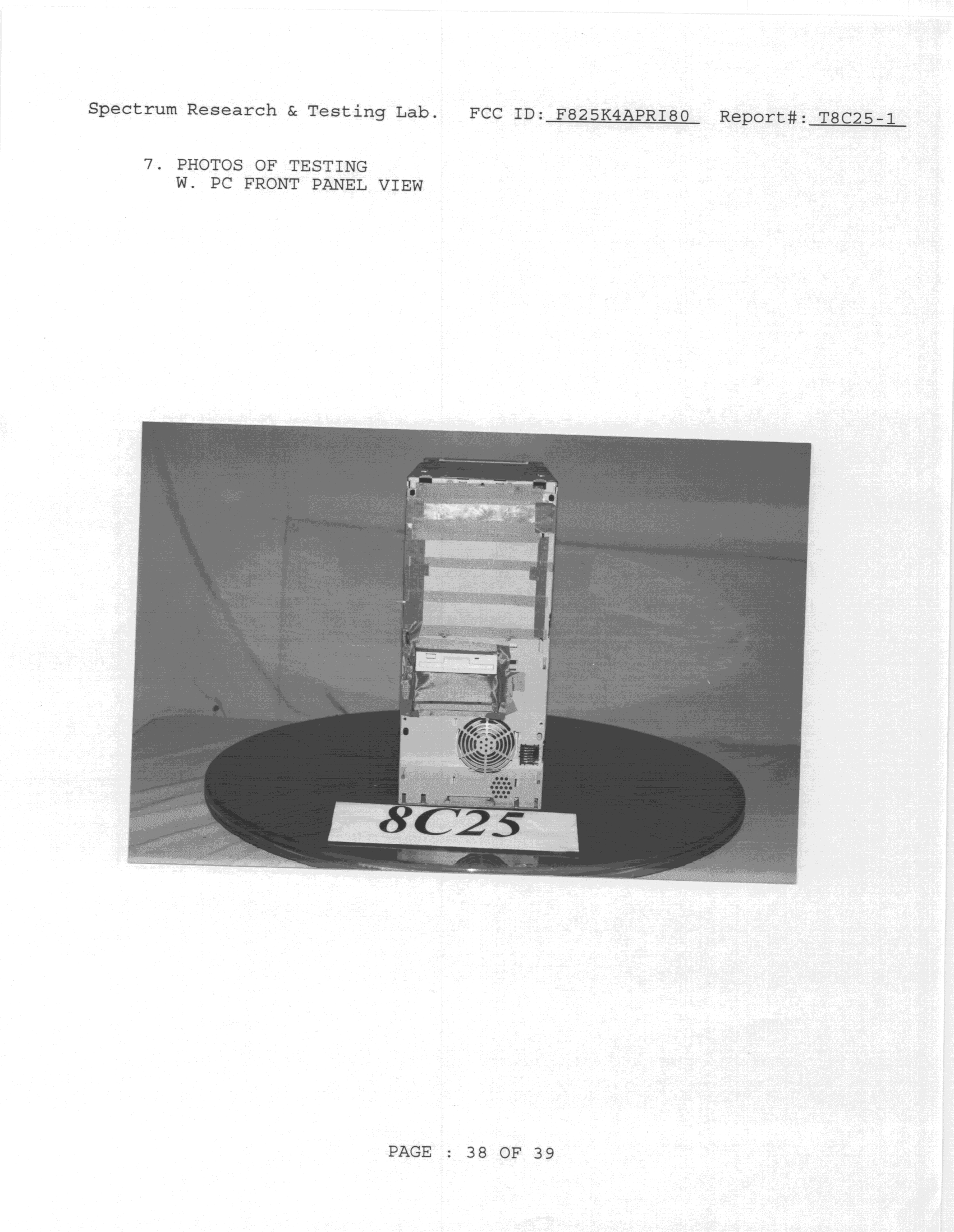 Pentium II 400/333 MHz Midsize  Tower Computer - FCC ID F825K4APRI80 - DTK Computer Inc (2)
