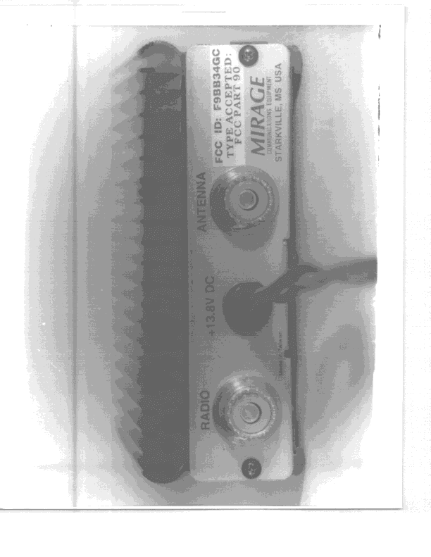 AMP - Amplifier - FCC ID F9BB34GC - Mirage Communications Equipment (2)