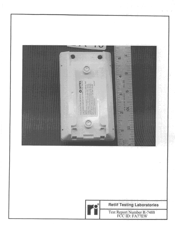 FDS - Part 15 Field Disturbance Sensor - FCC ID FA77EW - Optex Incorporated
