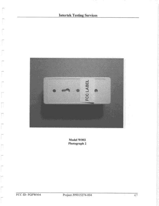 Door Chime TX - FCC ID FGFW004 - Telko Incorporated (5)