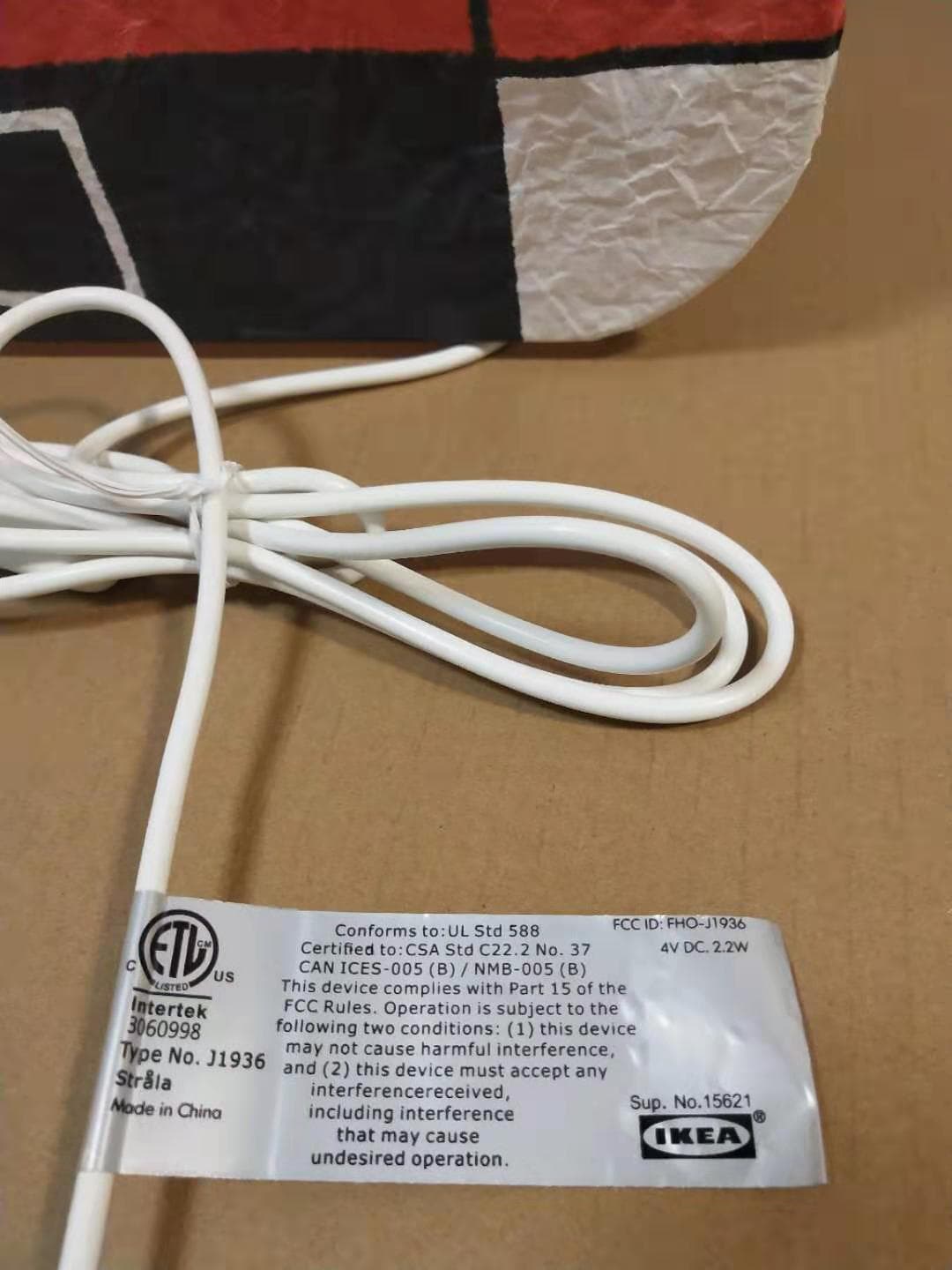 Decoration lamp with LED - FCC ID FHO-J1936 - IKEA of Sweden AB