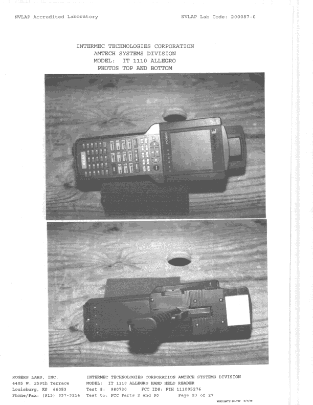 LMS - Part 90 Location & Monitoring Transmitter - FCC ID FIH111005276 - TransCore