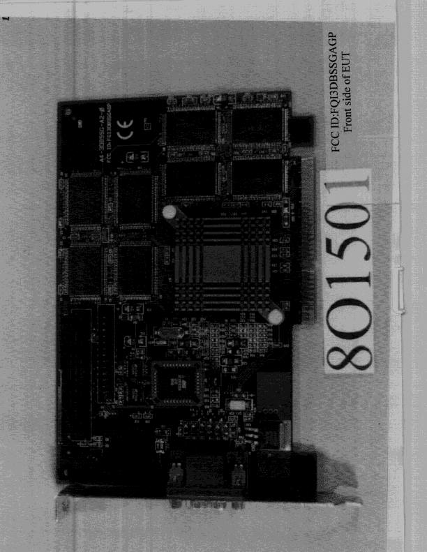 JBP - Part 15 Class B Computing Device Peripheral - FCC ID FQI3DBSSGAGP - Joytech Computer Co Ltd