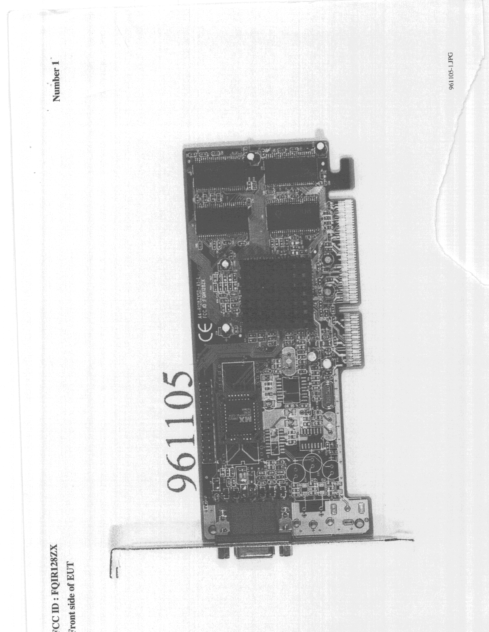 Graphics Sound Card - FCC ID FQIR128ZX - Joytech Computer Co Ltd (2)
