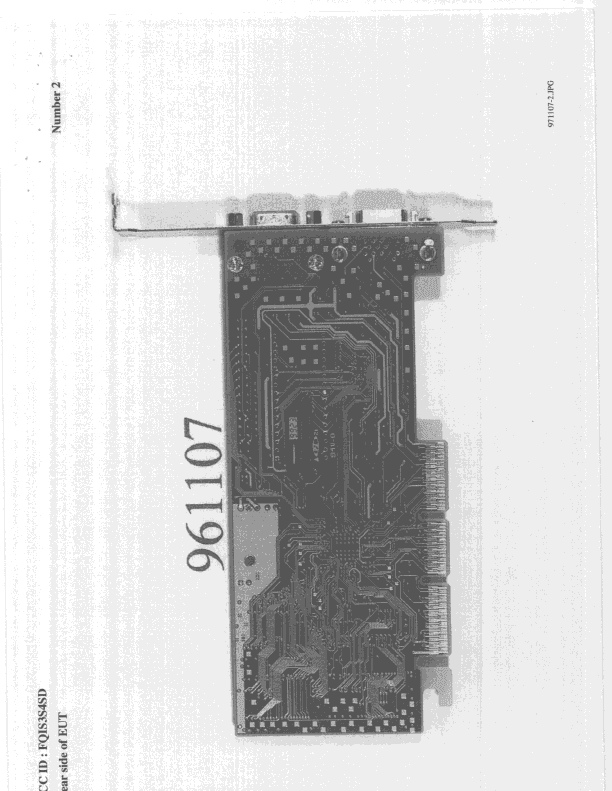 VGA Card - FCC ID FQIS3S4SD - Joytech Computer Co Ltd