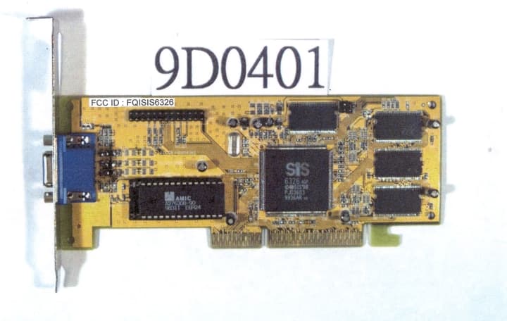 VGA CARD - FCC ID FQISIS6326 - Joytech Computer Co Ltd (2)