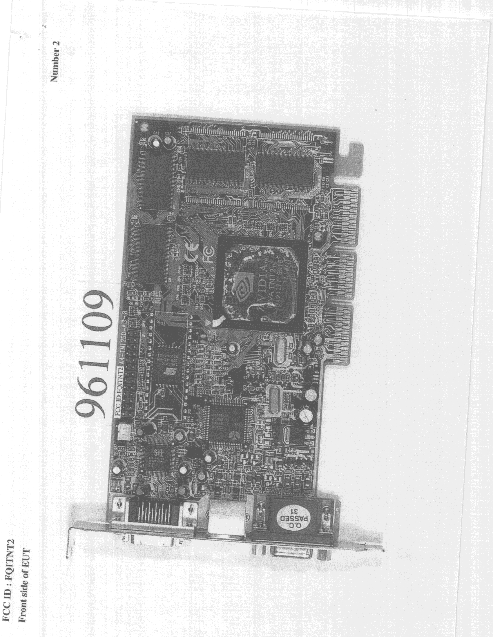 Graphics Sound Card - FCC ID FQITNT2 - Joytech Computer Co Ltd