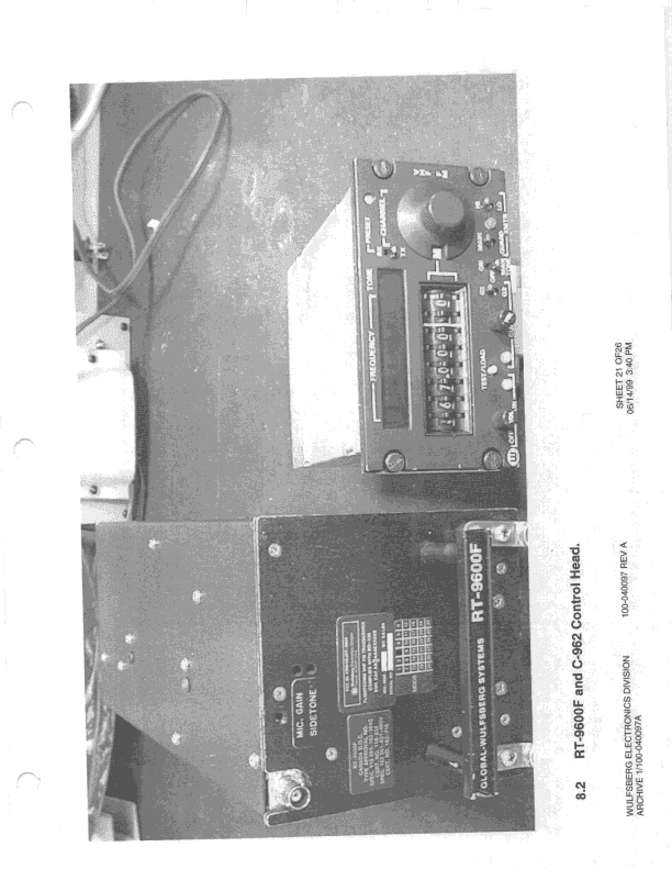 TNB - Licensed Non-Broadcast Station Transmitter - FCC ID FRW4WJRT-9600N - Wulfsberg Electronics Division