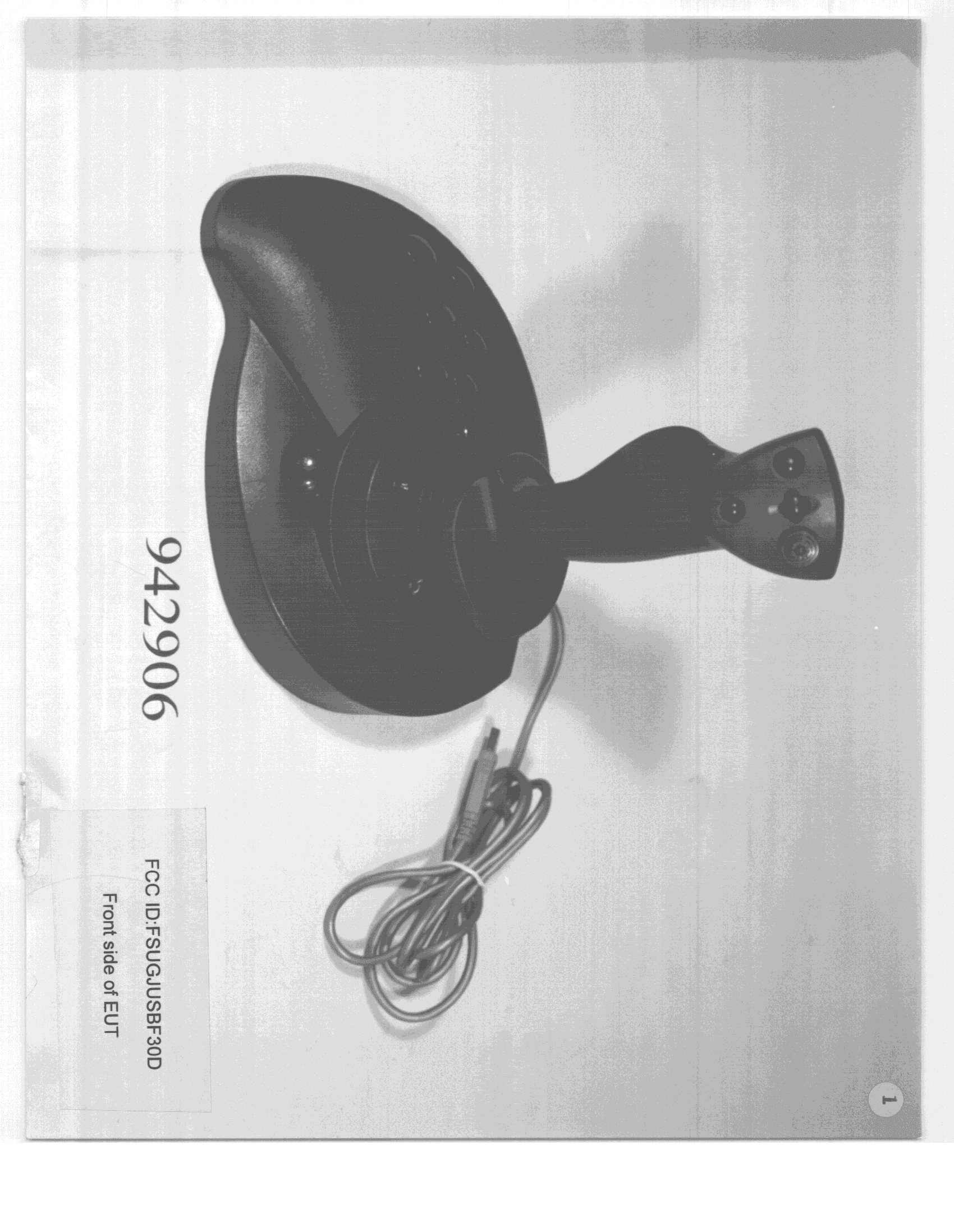 Joystick Model: MaxFighter USB F-30D - FCC ID FSUGJUSBF30D - KYE SYSTEMS CORP.