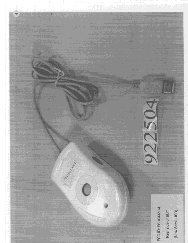 Mouse - FCC ID FSUGMZG4 - KYE SYSTEMS CORP. (4)