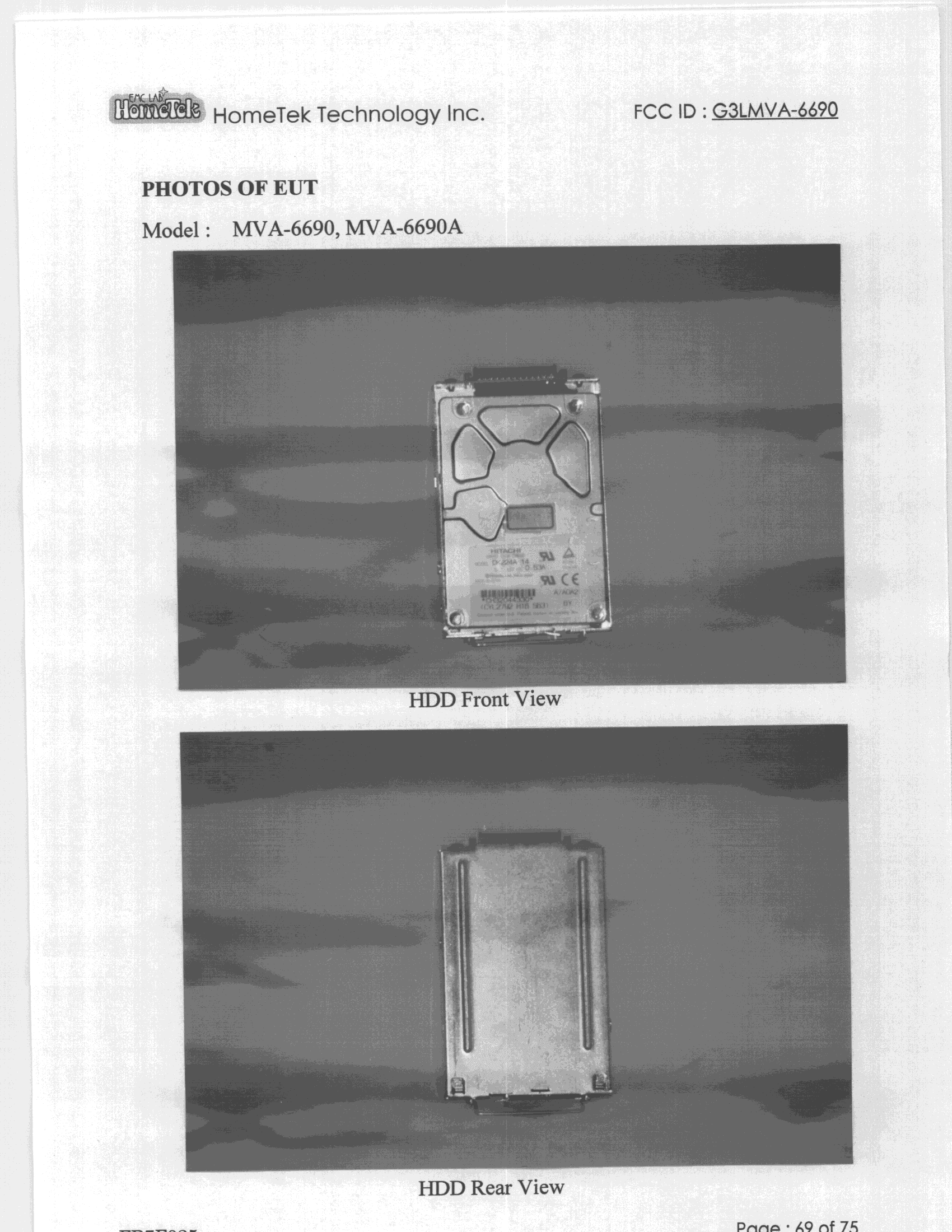 JBC - Part 15 Class B Computing Device/Personal Computer - FCC ID G3LMVA-6690 - Dual Technology Corporation (4)