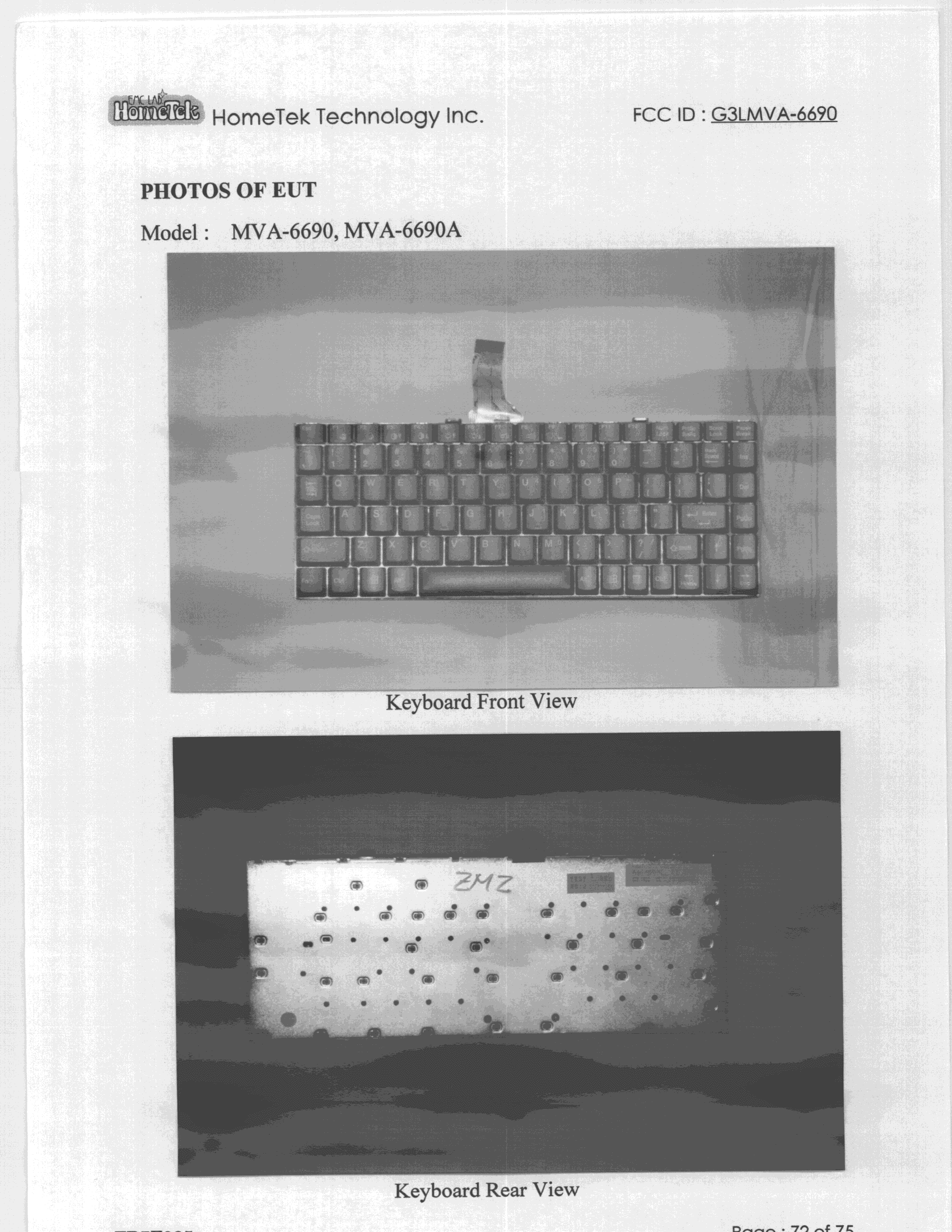 JBC - Part 15 Class B Computing Device/Personal Computer - FCC ID G3LMVA-6690 - Dual Technology Corporation (3)