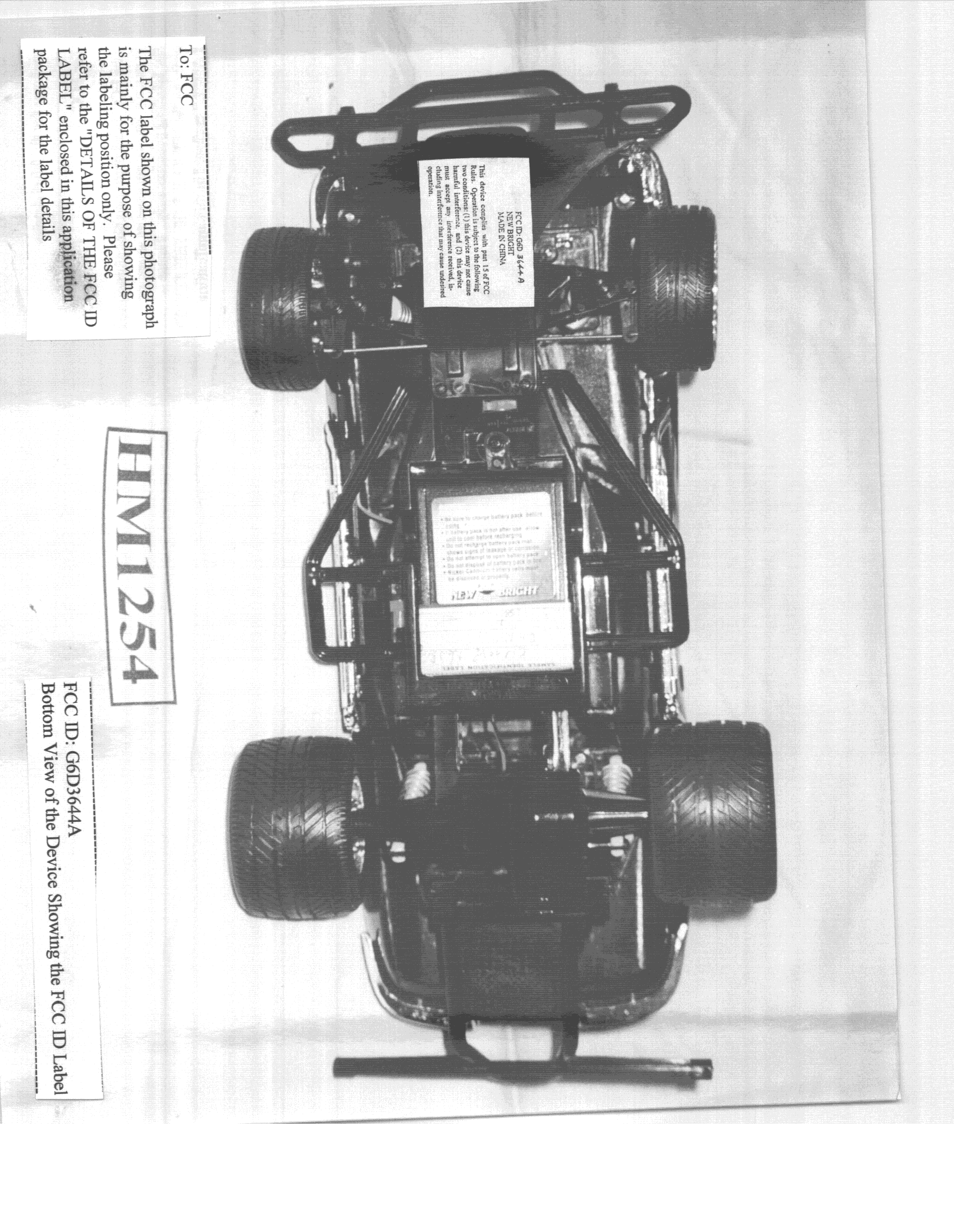 CRR - Superregenerative Receiver - FCC ID G6D3644A - New Bright Industrial Co Ltd