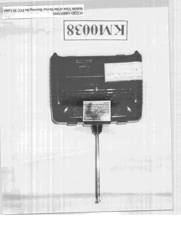 DXX - Part 15 Low Power Communication Device Transmitter - FCC ID G6D3700H - New Bright Industrial Co Ltd