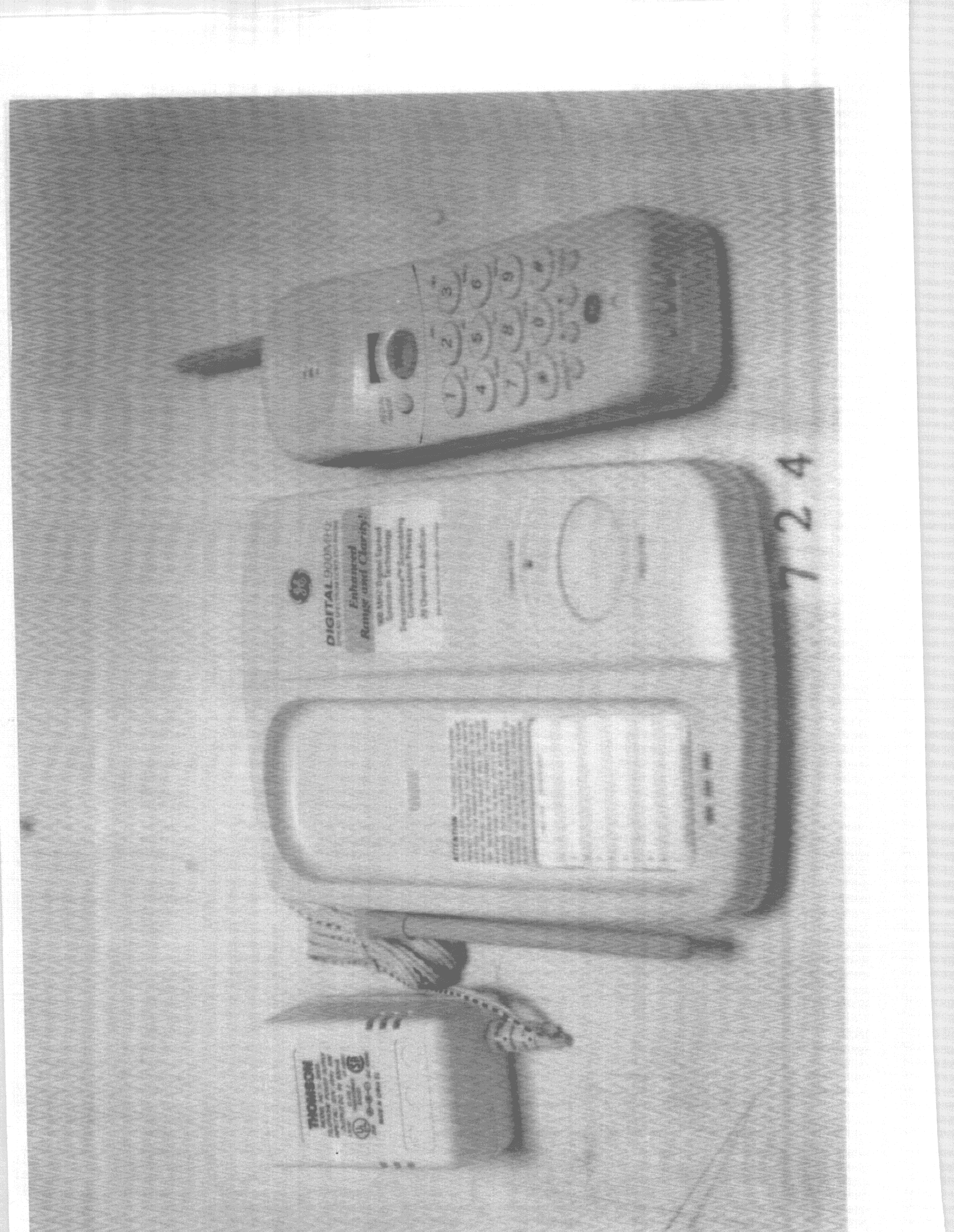 Cordless Telephone - FCC ID G9H2-911SSTC - Thomson Inc.