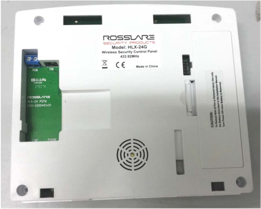 Wireless Security Panel - FCC ID GCD-HLX24G - Rosslare Enterprises Ltd (2)