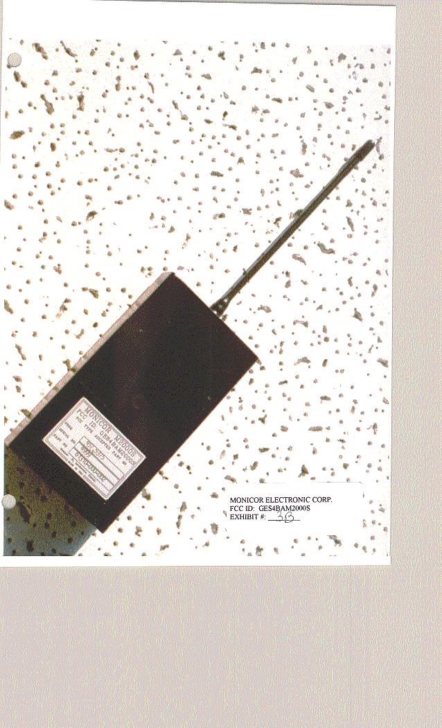 RF MODEM - FCC ID GES4BAM2000S - Monicor Electronic Corporation