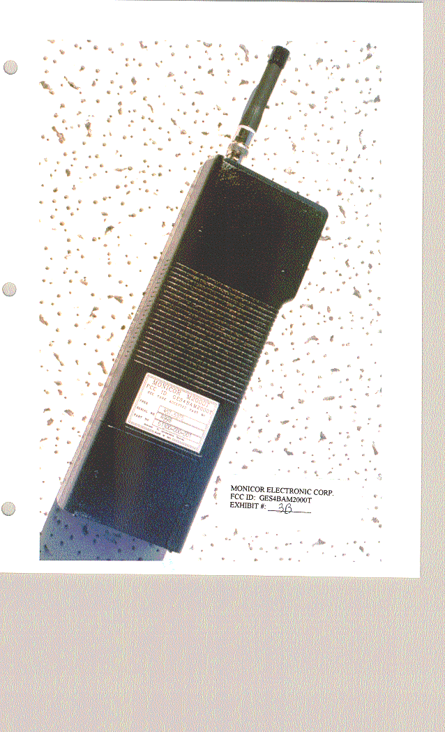 RF MODEM - FCC ID GES4BAM2000T - Monicor Electronic Corporation