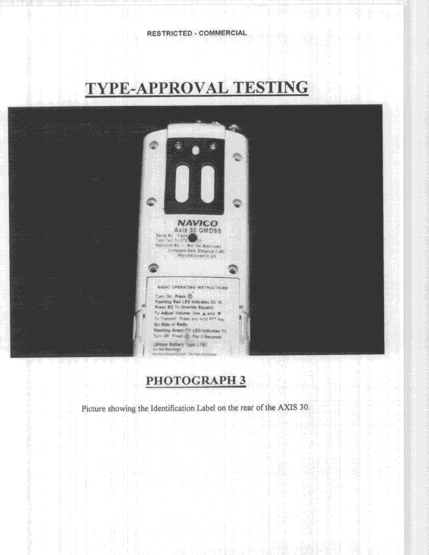 GVH - Part 80 VHF Transmitter (GMDSS) - FCC ID GL7AXIS30 - Navico UK Ltd (2)