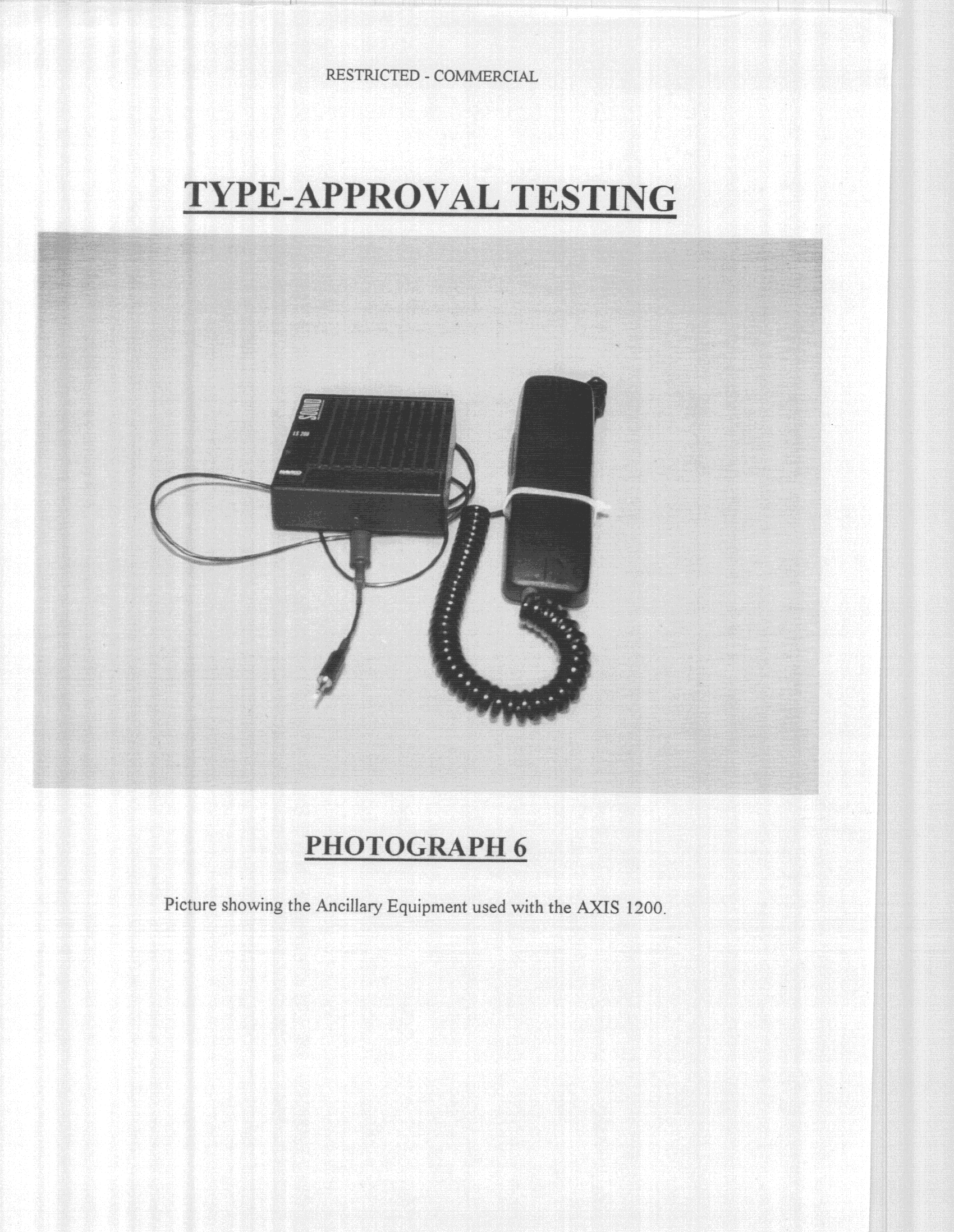 TNB - Licensed Non-Broadcast Station Transmitter - FCC ID GL7RT1200 - Navico UK Ltd