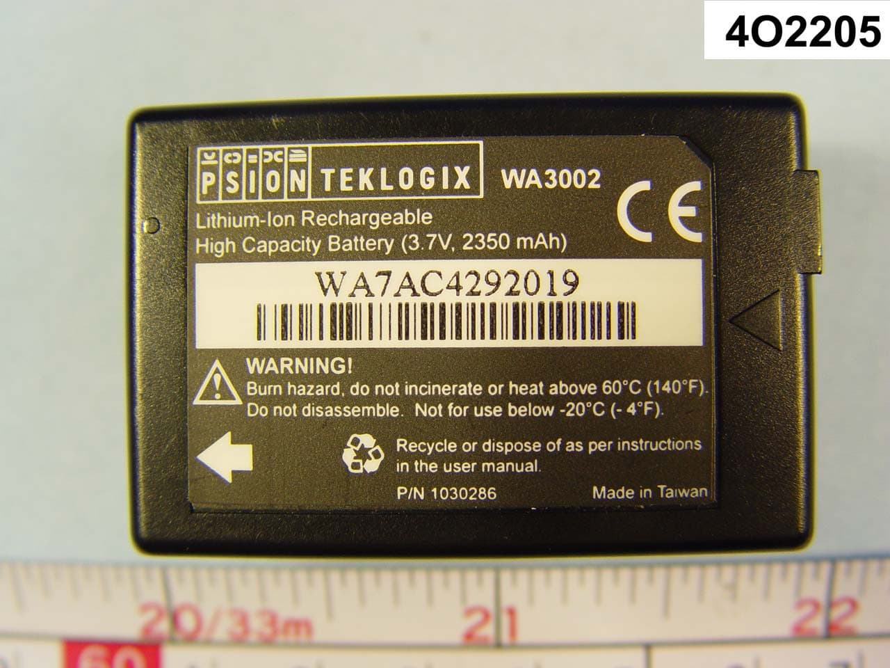 Hand Held Computer - FCC ID GM37525MGSM - Psion Inc