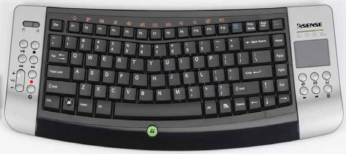 Wireless Entertainment Ergo Keyboard with Touchpad - FCC ID GM8WKB1000 - Ortek Technology Inc