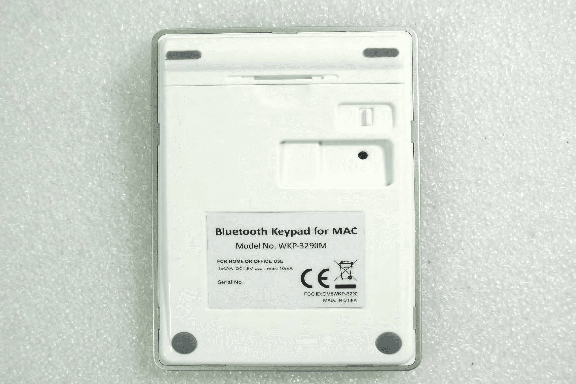 Bluetooth Keypad - FCC ID GM8WKP3290M - Ortek Technology Inc