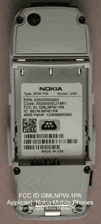 Dual Band Cellular PCS Phone - FCC ID GMLNPW-1PA - Microsoft Corporation (2)
