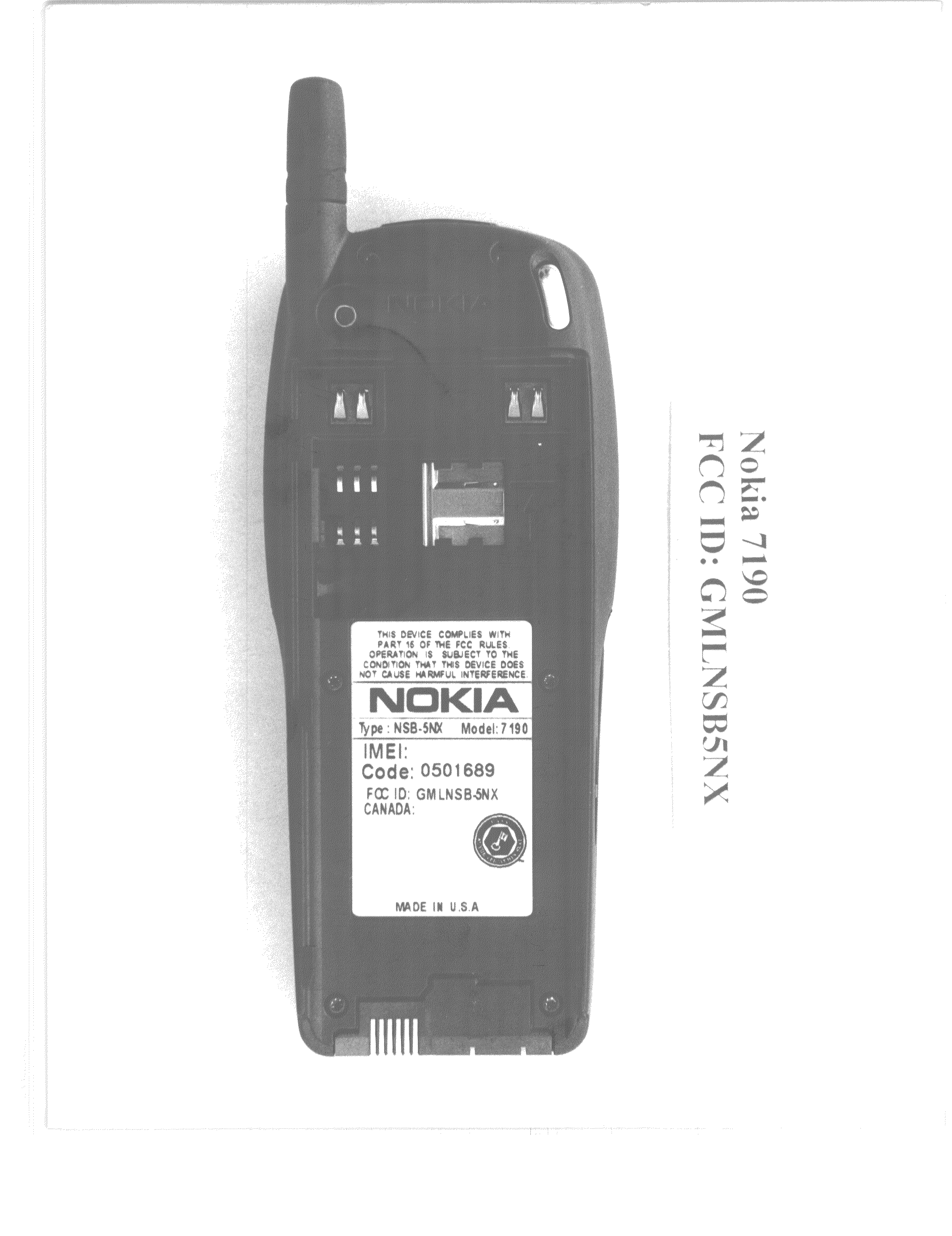 PCE - PCS Licensed Transmitter held to ear - FCC ID GMLNSB-5NX - Microsoft Corporation (2)