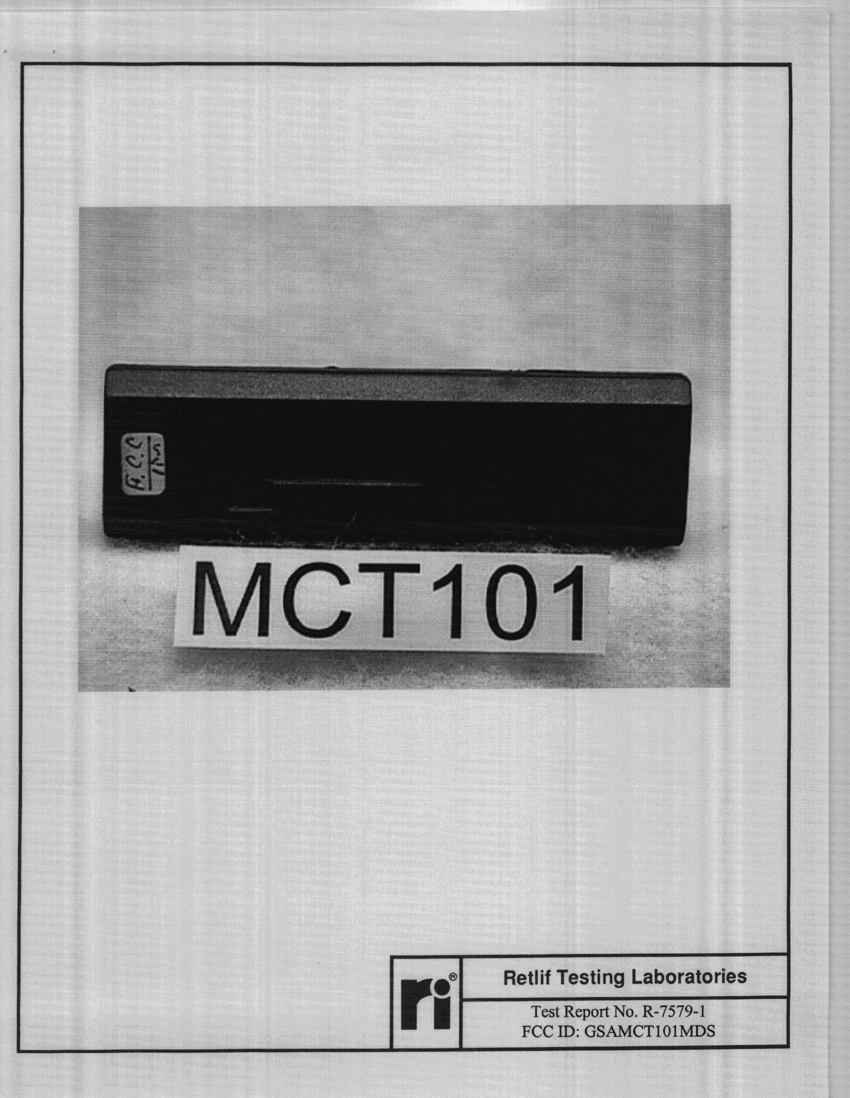 DSC - Part 15 Security/Remote Control Transmitter - FCC ID GSAMCT101MDS - Visonic Inc. (5)