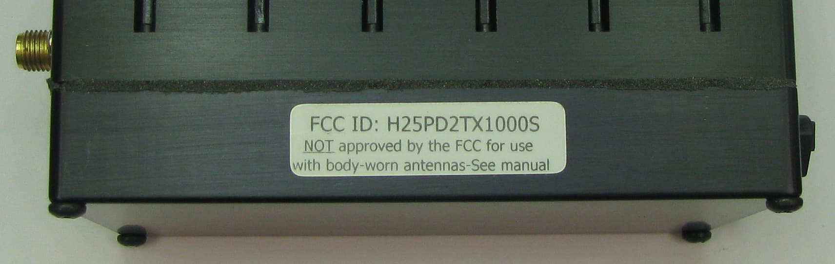 COFDM TX - FCC ID H25PD2TX1000S - DTC Communications Inc.
