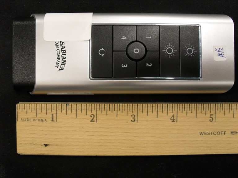 Remote control for ceiling fan - FCC ID H2WCASA12T - Hunter Fan Company