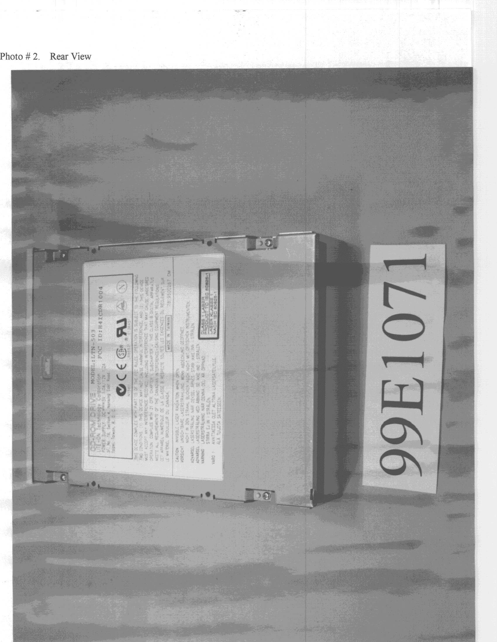 JBP - Part 15 Class B Computing Device Peripheral - FCC ID H4ICR1004 - Lite-on Technology Corp.