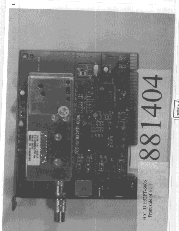 JBP - Part 15 Class B Computing Device Peripheral - FCC ID H52PT-6006 - Puretek Industrial Co Ltd