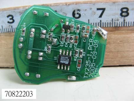 Car Alarm Transmitter - FCC ID H5OT37 - Advance Security Inc
