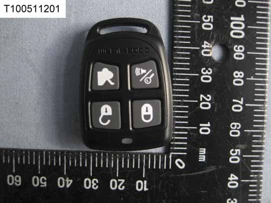Car Alarm Transmitter - FCC ID H5OT49 - Advance Security Inc
