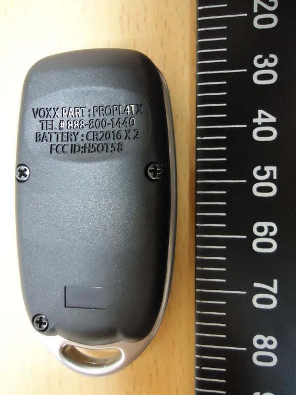 Remote Control - FCC ID H5OT58 - Advance Security Inc
