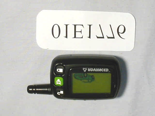 Car Alarm Transceiver - FCC ID H5OTR01 - Advance Security Inc