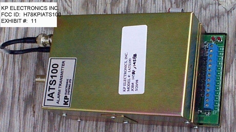 VHF TRANSCEIVER - FCC ID H78KPIATS100 - KP Electronic Systems Ltd
