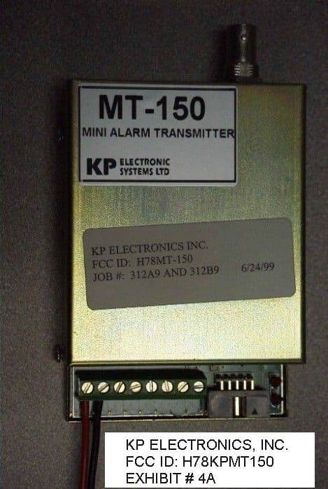VHF Data Radio - FCC ID H78KPMT150 - KP Electronic Systems Ltd