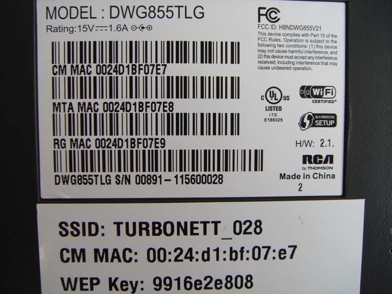 cable modem - FCC ID H8NDWG855V22 - Askey Computer Corp (3)