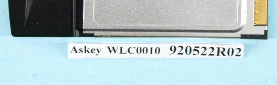 PCMCIA Card - FCC ID H8NWLC0010 - Askey Computer Corp (4)